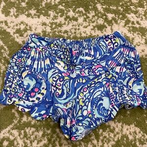 Lilly Pulitzer Blue Multicolor Shorts